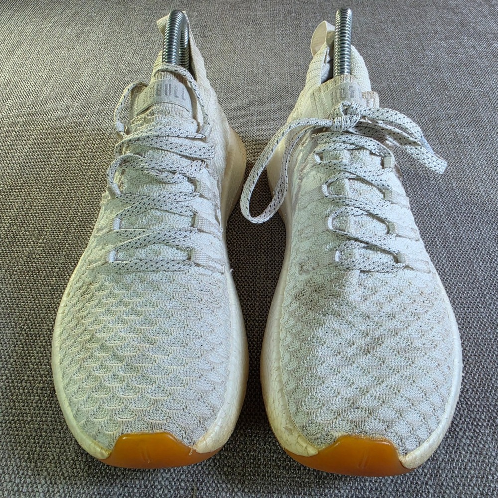 Nobull Knit Runner Women 8 mens 6.5 Cream Stretch Athletic Training Shoes - Picture 4 of 7